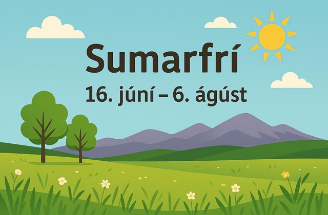Sumarfrí og lokun skrifstofu