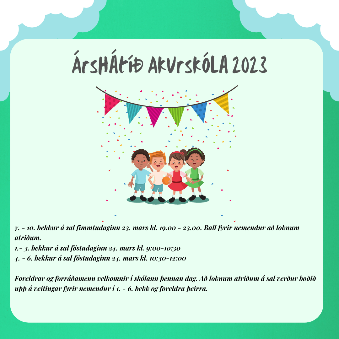 Árshátíð Akurskóla 2023