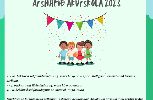 Árshátíð Akurskóla 2023