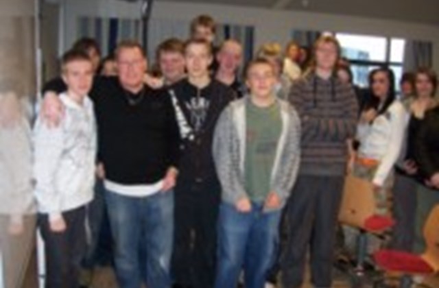 Benni Kalli í heimsókn hjá 10. bekk