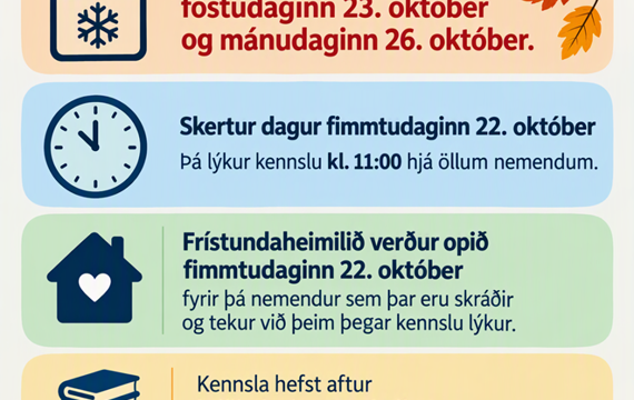 Vetrarfrí og skertur dagur