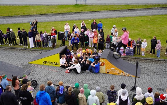 Vorhátíð Akurskóla í blíðskaparveðri