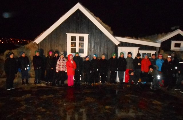 Nemendur í 4. bekk í Stekkajarkot