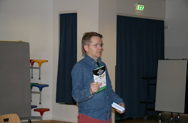 Gunnar Helgason rithöfundur í heimsókn