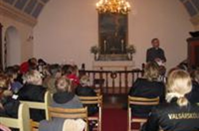 Kirkjuferð og jólamatur