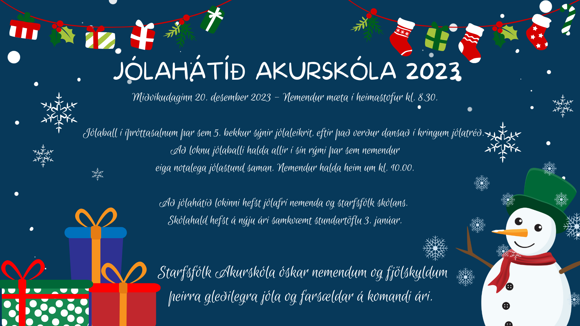 Jólahátíð Akurskóla