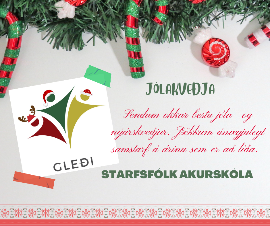 Jólakveðja og upphaf skólastarfs í janúar