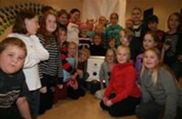 Nemendur og starfsmenn hylltu Karólínu!