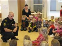 Lögregluheimsókn í 1. bekk.