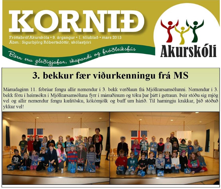 Nýtt fréttabréf - Kornið