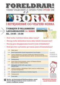 Fundur FFGÍR um Börn í Reykjanesbæ og velferð þeirra