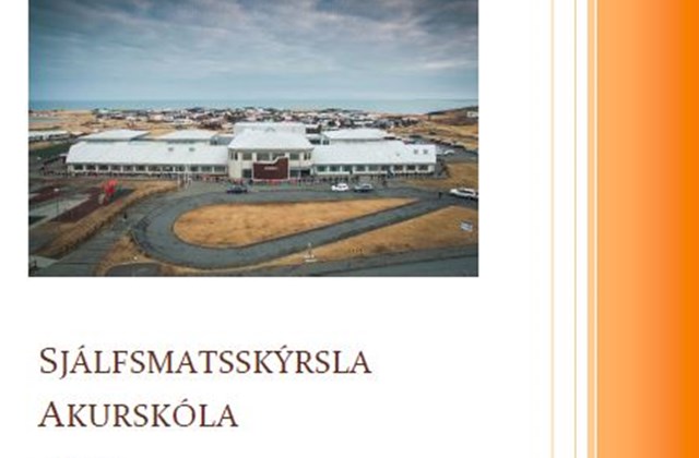 Sjálfsmatsskýrsla 2016-17 komin út