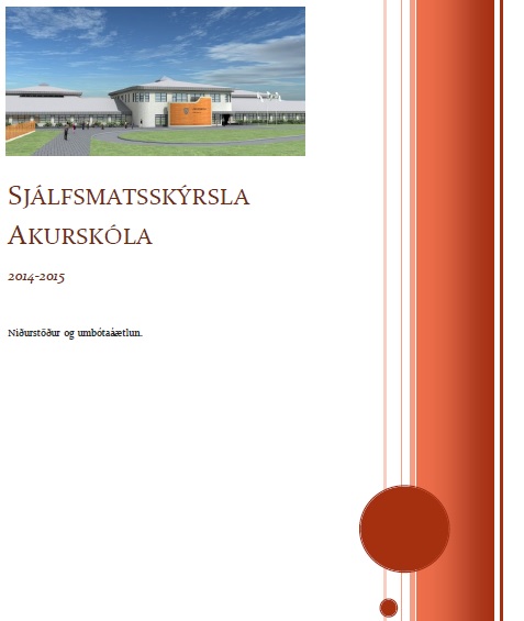 Sjálfsmatsskýrsla skólaársins komin út