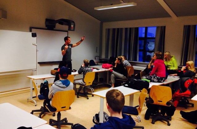 Þorgrímur Þráinsson kom í heimsókn