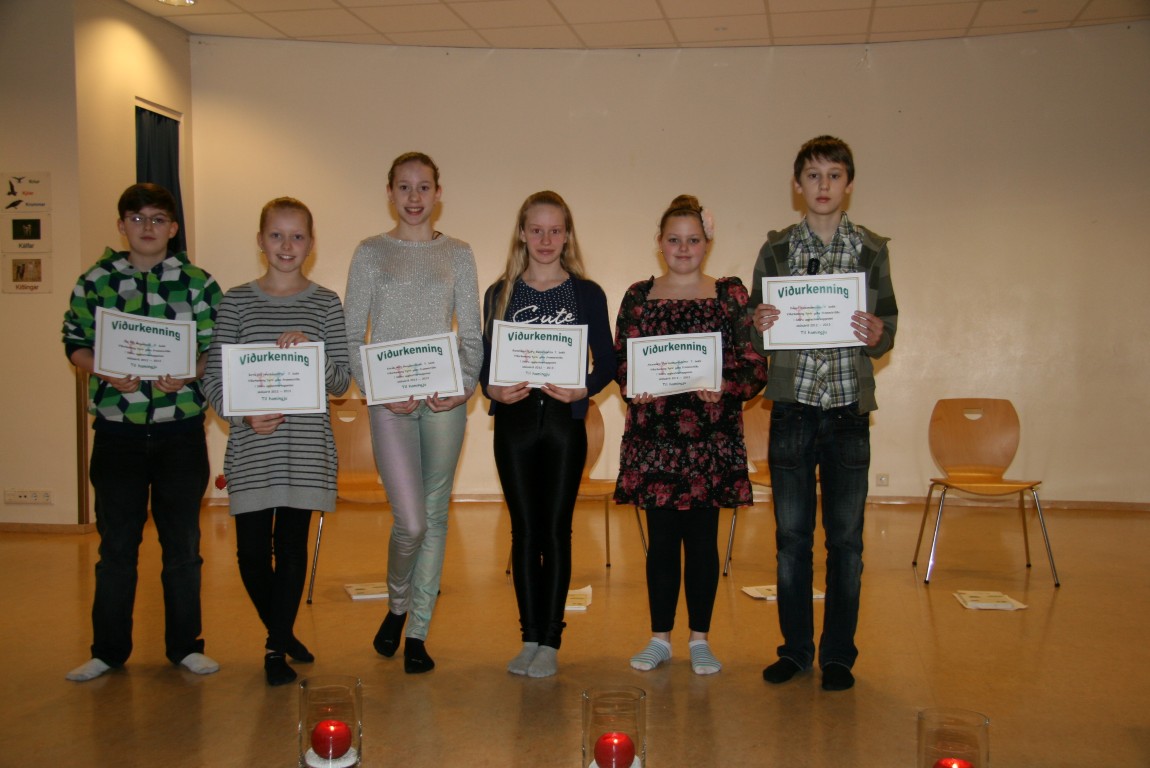 Fulltrúar Akurskóla í Stóru upplestrarkeppninni valdir