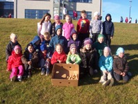 Uppskera í Akurskóla