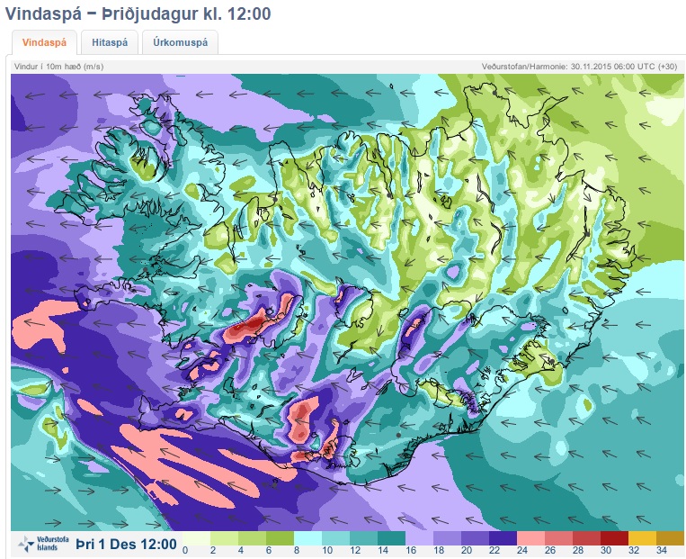 Vont veður